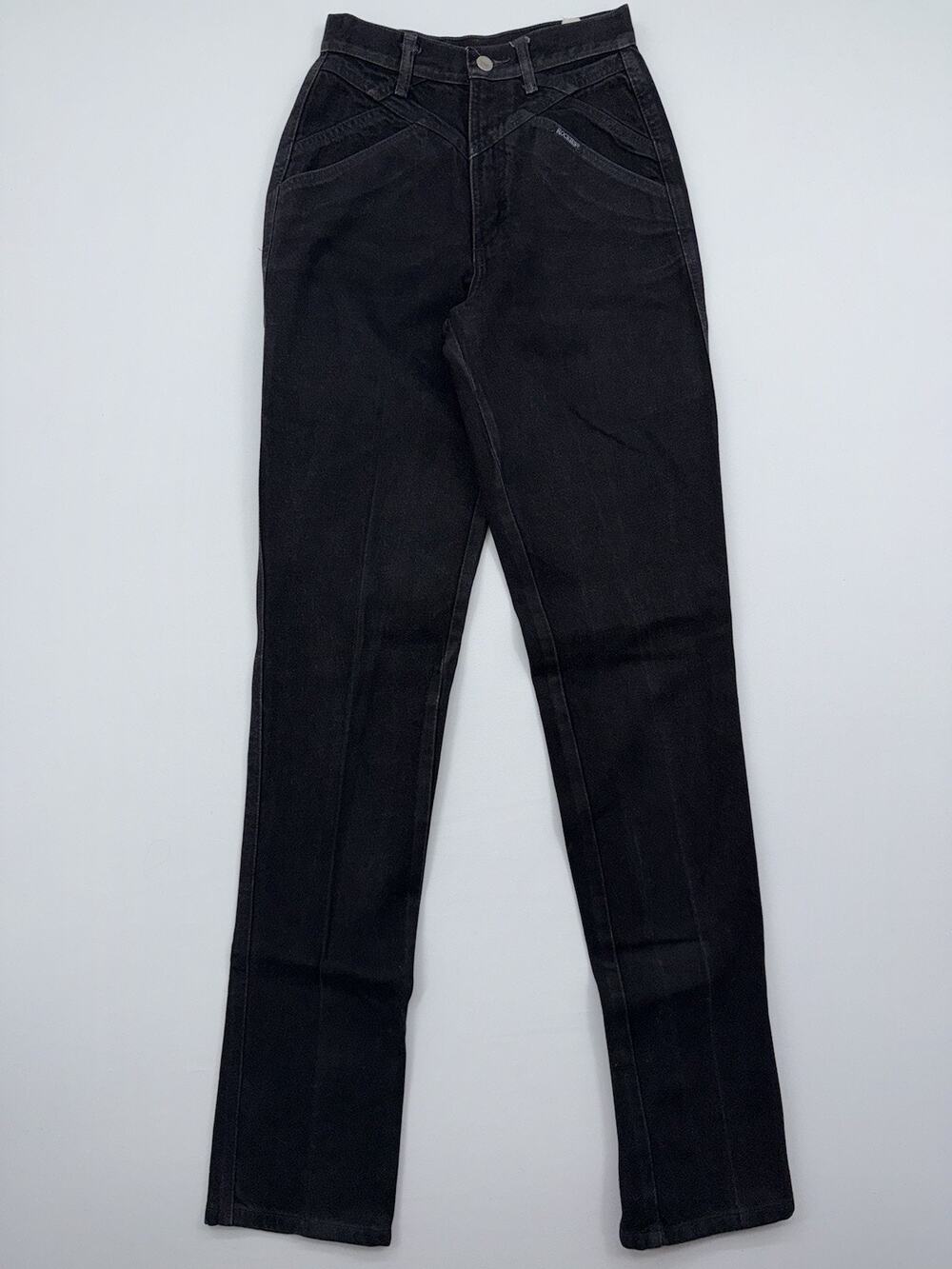 Rocky Mountain Clothing Co Vintage Black Western High Waist Jeans 26x3 Tapered